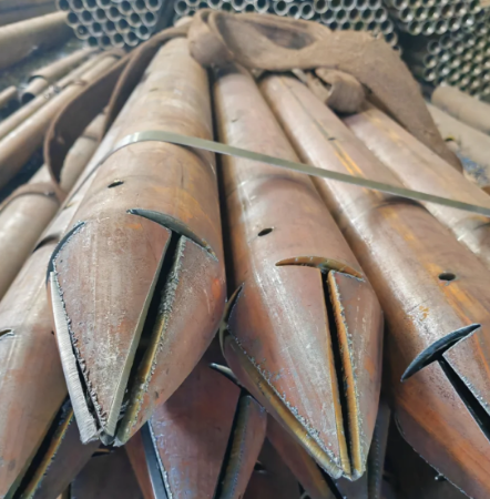 张家界出尖打孔加工无缝注浆钢花管注浆管厂家